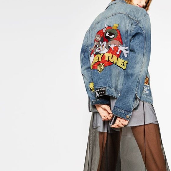 RARE Limited Edition Zara Looney Tunes Denim Jacket - Picture 4 of 6